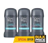Dove Men Clean Comfort Desodorante Stick Fresh 48H Protección contra olores d...