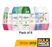 Dove Mujeres Lote Mixto Desodorante Roll-On Variedad Pack Surtido Aromas...