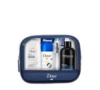 DOVE Neceser Viaje Mini | Paco Perfumerías n/a Gel de ducha 55 ml + desodorante roll-on 50 ml + champú 100 ml + dentífrico 14 ml + cepillo dental