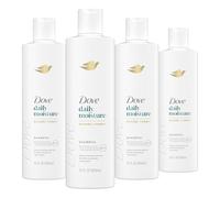 Dove Nutritive Solutions Feuchtigkeitsspendendes Champú para cabello normal a seco, hidratación diaria con complejo Pro-Moisture para manos y cabello Seidiges, 340 ml, paquete de 4