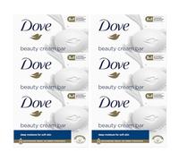 Dove Orginal Beauty Cream Bar 3 en 1 Limpia, Hidrata y Nutre Jabón de Baño Sin Sulfatos para una Piel Suave y Sedosa, Apto para Uso Diario, 6x90g