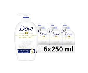 Dove Original Savon Lavant Antibactérien Soin des Mains, Pour des mains douces et hydratées (Lot de 6x250ml)