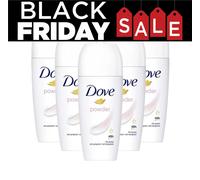 Dove Polvo Roll-On Desodorante 48H Potente Protección Olor Sudor 50ml Paquete...