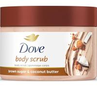 Dove Scrub: Brown Sugar & Coconut Mantequilla para exfoliar la piel suave y lisa Restablece nutrientes de la piel 297,7 g