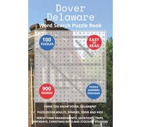 Dover Delaware Word Search Puzzle Book: Think you know Dover, Delaware? Puzzles for Adults, Seniors, Teens and Kids. Perfect for Grandparents, ... Christmas Gifts and Stocking Stuffers.