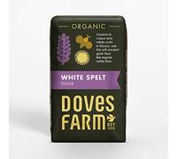 Doves Farm Harina de espelta blanca orgánica | 4 x 1 kg