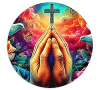 Doves in Paradise 1000 Piezas Rompecabezas Redondo Rompecabezas Circular Puzzle 1000 Piezas Doves in Paradise Puzzle De Madera para Adultos Y Niños Regalo 1000pcs (67.5x67.5cm)