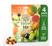 Dovido mezcla frutas 200 g fruta seca albaricoques higos vegano 4 ud