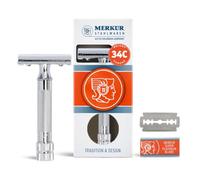 Dovo Safety Razors 34C Short Handle 1 Sample Blade Chromeplated, Straight Cut In Box