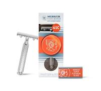 Dovo Safety Razors 42C Short Handle With 1 Sample Blade Chromeplated, Open Tooth Comb In Box