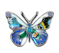 DOWAY Cute Broche Mariposa Mujer Alfileres Para Mujeres Moda Vestidos De Fiesta Joyería Regalos (Azul Ártico)
