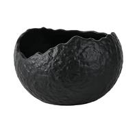 Dowbom Cuenco para llaves para mesa de entrada, cuenco de almacenamiento para caramelos, regalo de decoración del hogar, cuenco de dulces para oficina (negro, forma de bola)