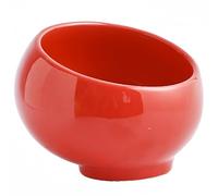 Dowbom CWW-003 - Cuenco para llaves para mesa de entrada, estante de metal para almacenamiento de caramelos, regalo de decoración del hogar, cuenco de dulces para oficina (rojo, 6 pulgadas)