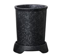 Dowbom Escurrecubiertos de cerámica japonesa para palillos, estante de drenaje, soporte para cubiertos con asa, soporte para palillos para cocina (C)