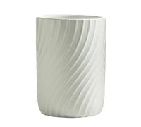 Dowbom Soporte de cepillo de dientes para baños, soporte de cerámica para cepillos de dientes, soporte para cepillo de dientes de baño (blanco)