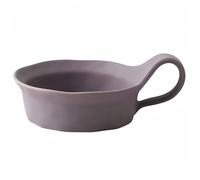 Dowbom Taza de sopa con asa, tazón de sopa para microondas, taza de sopa de cerámica, cuenco de desayuno, taza de caldo (morado, 16 onzas), BL-SP-010