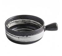 Dowbom Tazones de sopa con asa, cuenco de cerámica para sopa de cebolla, apto para microondas y horno (BB,26 onzas)