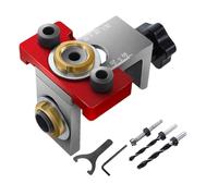 Dowel Jig Kit, Dowel Jig Drill Kit | Localizador de puñetazos de paneles de panel de madera ajustable,Guía de perforación profesional de herramientas eléctricas Jigs de accesorios para carpintería