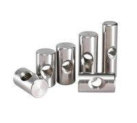 Dowel pin, Dowel Pin 304 Stainless Steel Barrel Bolts M4-M6 10-30mm Cross Hole Hammer Embedded Nut(M6x30 (2Pcs))