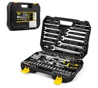 DOWELL Juego profesional de 82 piezas de insertos y bits | accionamiento de 1/4" y 1/2" con trinquete | trinquete de 72 dientes | TORX a prueba de manipulaciones e insertos para atornillador de