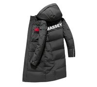 Down Jacket Chaqueta MAS-SEY FER-GUSON, cálida chaquetas de invierno, Coats para OIcio Senderismo Viajes, unisex(Grey,L)