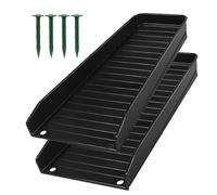 Down Spout Drain Trays - Gutter Drain Diverter To Prevent Soil Erosion | Water Diverter Downs Spouts Extender Guard With Nails | Down Spout Extender Rain Gutter Tray Guard For House Foundation & Water