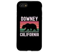 Downey California 562 Los Ángeles Retro Cali Bear Latino Carcasa para iPhone SE (2020) / 7/8