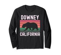 Downey California 562 Los Ángeles Retro Cali Bear Latino Manga Larga