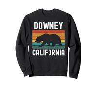 Downey California 562 Los Ángeles Retro Cali Bear Latino Sudadera