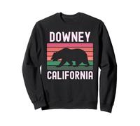 Downey California 562 Los Ángeles Retro Cali Bear Latino Sudadera