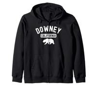 Downey California 562 Los Ángeles Retro Cali Bear Latino Sudadera con Capucha