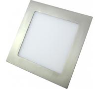 Downlight 12w 4000k cuadrado agamenon 990lm niquel 2x17x17 cm corte 15