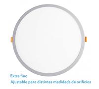 Downlight 20w 5500k blanco lejania 1x23x23 cm 1900lm empotrar corte aj