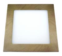 Downlight 5w 4000k cuadrado agamenon 450lm cuero 2x9x9 cm corte 7x7 cm