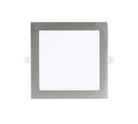 Fabrilamp Downlight empotrar Abaco 12w 1080lm Cuadrado Niquel 3000-4000-6500k Corte 15d