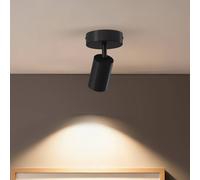 Downlight Calex GU10, negro, Ø 10 cm, 1 luz, metal