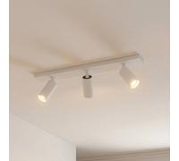 Downlight de techo Arcchio Brinja Slim, blanco, 3 luces, GU10 MR11 True