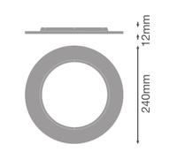 Downlight DL CMFT EXT RING D240 GY 4099854687693