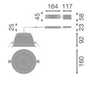 Downlight DL CMFT HE DA D150 P 15W 840 U19 WT 4099854687105