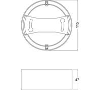 Downlight DL IP44 MARCO DN 115 WT 4058075709904