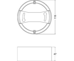 Downlight DL IP44 MARCO DN 115 WT 4058075709904