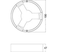 Marco para Downlight LED 190mm Recorte Ledvance