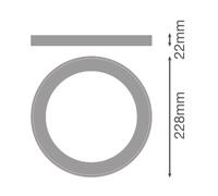 Downlight DL UNIV RING D200 BN 4099854541476