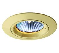 Downlight empotrable de bajo voltaje para halógeno KLS 12 V dorado latón rígido