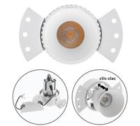 Downlight empotrable heka redondo para yeso laminado 1x10w led 2700k l