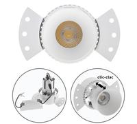 Downlight empotrable heka redondo para yeso laminado 1x10w led 4000k l