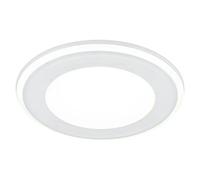 Downlight empotrable LED redondo Aura (10 W, Ø x Al: 14 x 3 cm, Blanco)