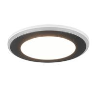 Downlight empotrable LED redondo Aura (5 W, Ø x Al: 82 mm x 4 cm, Negro)