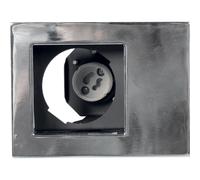 Downlight empotrable prometheus 1xgu10 l.12xan.9xal.0,2cm cromo