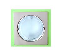 Downlight empotrar 1xe27 9x18,8x18,8 cm s/bom.cuadrad.niquel corte 1